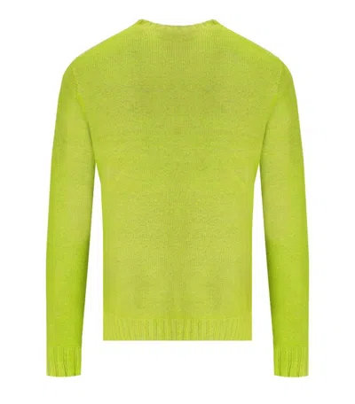 Bob Bradley Green Reversible Crewneck Sweater In Green