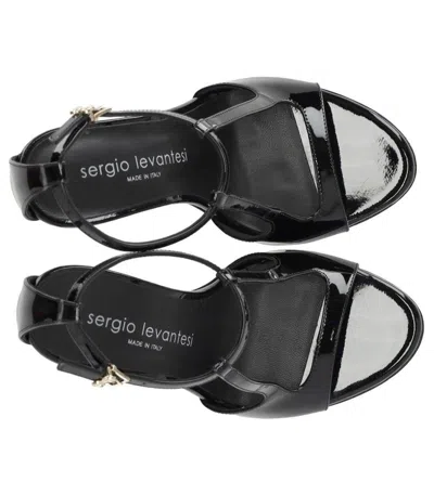 Sergio Levantesi Ryana Black Heeled Sandals In Black