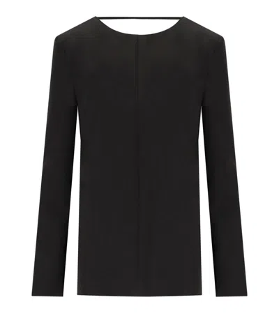 Federica Tosi Black Cady Blouse