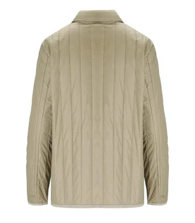 Max Mara Eritrea Beige Padded Jacket In Neutral