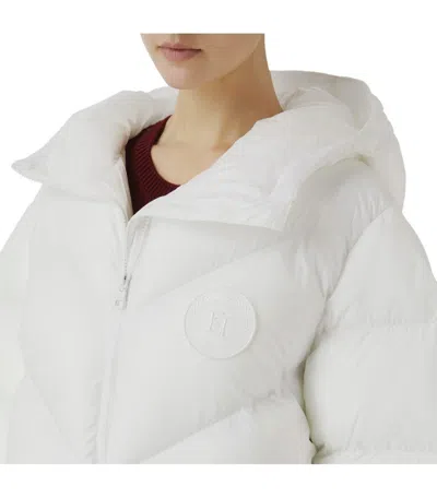 Elisabetta Franchi Oversized Down Jacket In White