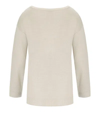 Max Mara Dandy Beige Crewneck Sweater