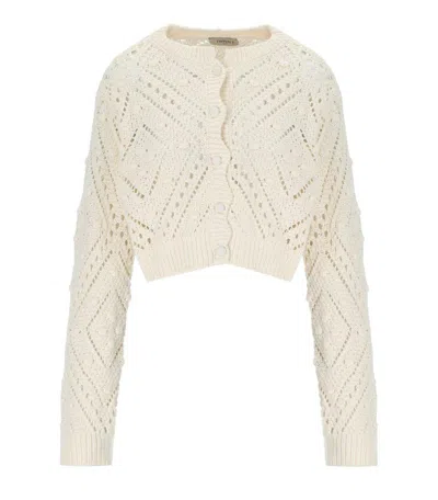Twinset Light Natural Cropped Cardigan