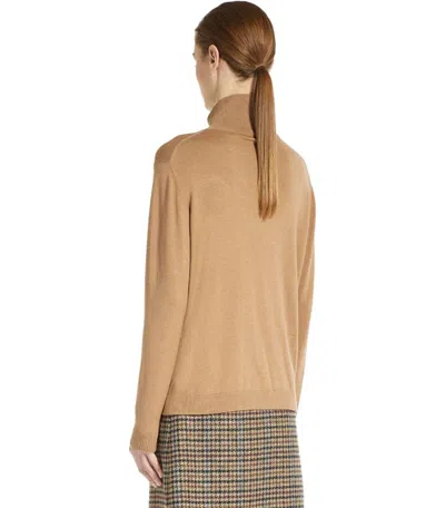 Weekend Max Mara Kiku Camel Turtleneck Sweater