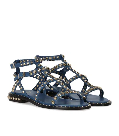 Ash Precious Blue Flat Sandal In Blue