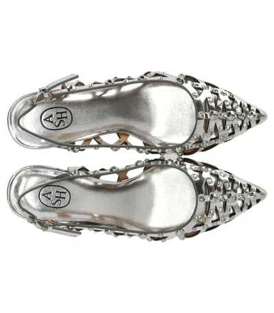Ash Bizarre Silver Slingback Pump In Gray