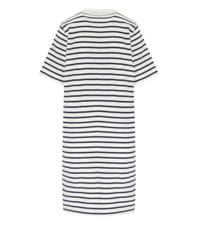 Weekend Max Mara Pireo Blue Striped Dress In Multi