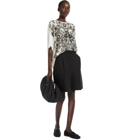 Weekend Max Mara Pampas Ivory T-shirt In White