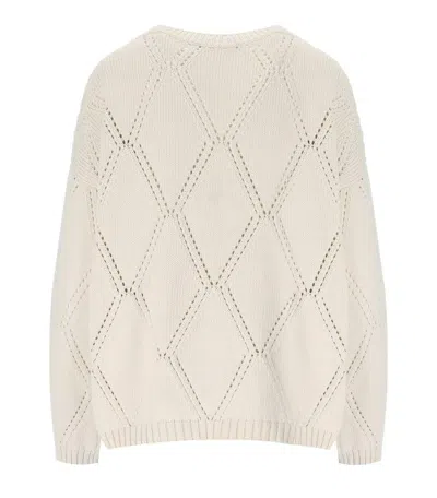 Weekend Max Mara Abbozzi Ecru Crewneck Jumper