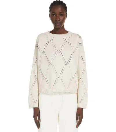 Weekend Max Mara Abbozzi Ecru Crewneck Jumper