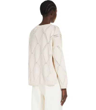Weekend Max Mara Abbozzi Ecru Crewneck Jumper