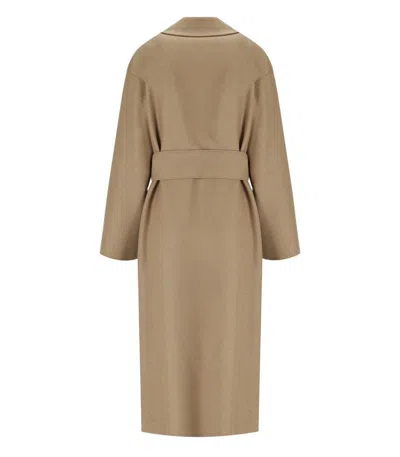 Harris Wharf London Camel Coat With Belt