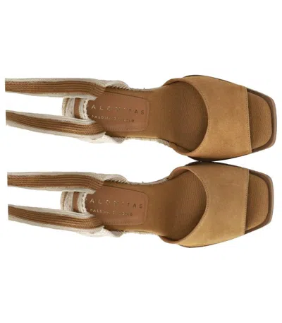 Palomitas Hedera Caramel Wedge Espadrille Sandal In Brown