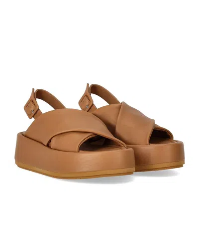 Paloma Barceló Basima Camel Platform Sandal
