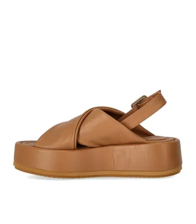 Paloma Barceló Basima Camel Platform Sandal