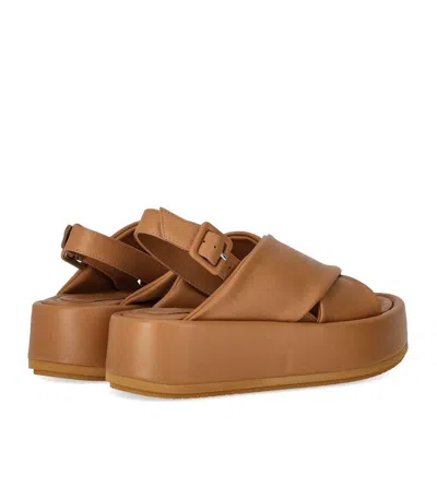 Paloma Barceló Basima Camel Platform Sandal