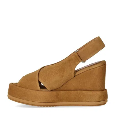 Paloma Barceló Cora Brown Wedge Sandal