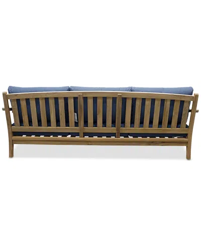 Macy's Bristol Sofa, Created For  In Blue