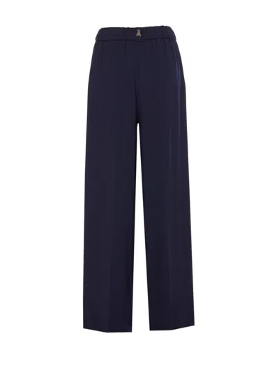 Patrizia Pepe Pleated Wide-leg Trousers In Multi