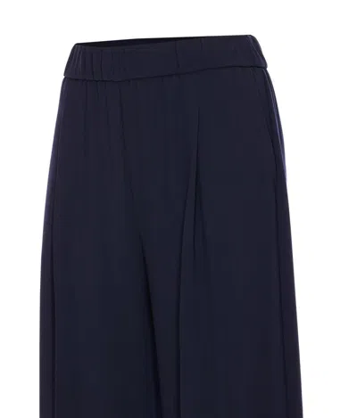 Patrizia Pepe Pleated Wide-leg Trousers In Multi