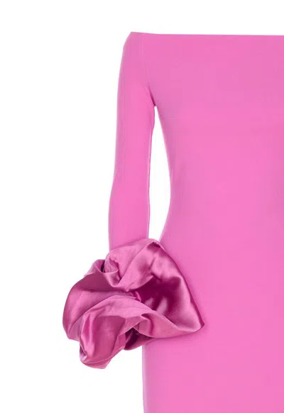 Solace London Women Talia Maxi Dress In Pink