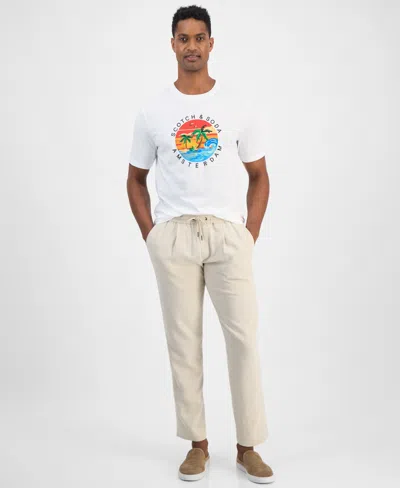 Scotch & Soda Men's Regular-fit Graphic T-shirt In White