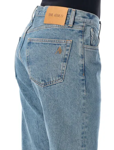 Attico Skinny Denim Jeans 5 Pockets In Blue