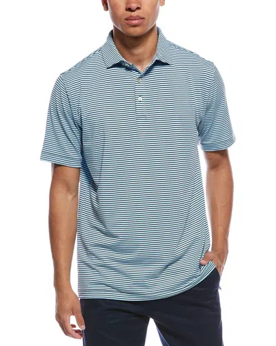 Peter Millar Linden Performance Jersey Polo Shirt In Blue