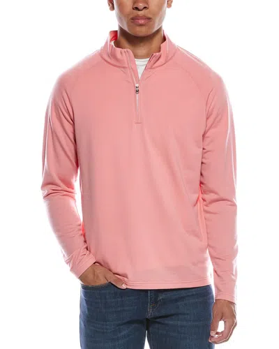 Peter Millar Excursionist Flex Performance Wool-blend 1/2-zip Pullover In Pink