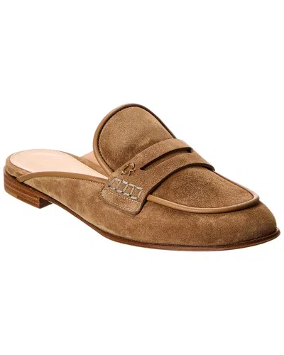 Gianvito Rossi Florio Suede Loafer In Multi