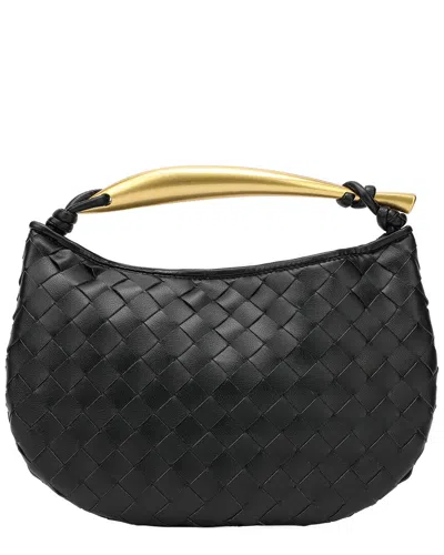 Tiffany & Fred Paris Woven Leather Top Handle Clutch