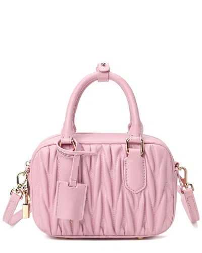 Tiffany & Fred Paris Pleated Leather Satchel