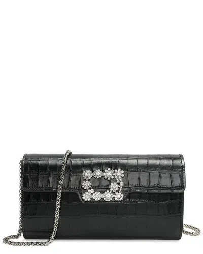 Tiffany & Fred Paris Snake-embossed Leather Clutch