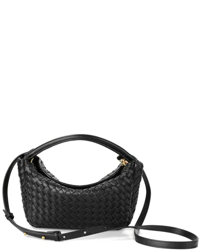Tiffany & Fred Paris Hand-woven Leather Crossbody