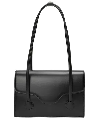 Tiffany & Fred Paris Structured Smooth Leather Shoulder Bag