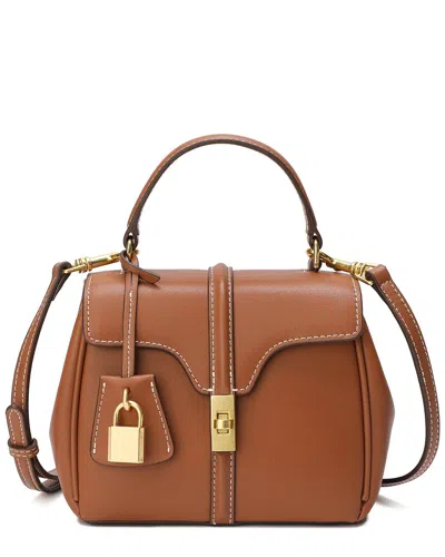 Tiffany & Fred Paris Smooth Leather Top Handle Crossbody