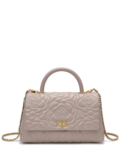 Tiffany & Fred Paris Quilted Large Leather Satchel