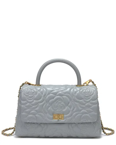 Tiffany & Fred Paris Quilted Large Leather Satchel