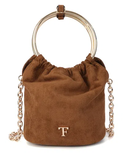 Tiffany & Fred Paris Circular Suede Top-handle Crossbody