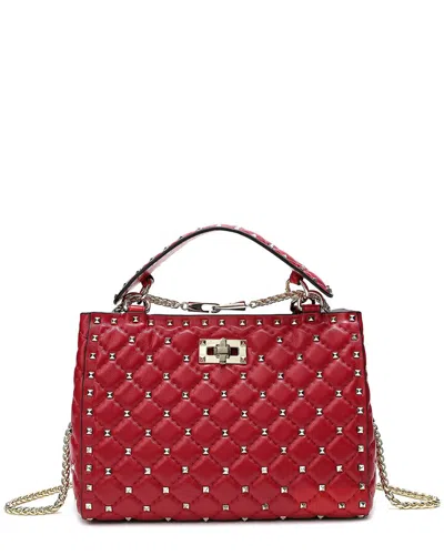 Tiffany & Fred Paris Quilted & Studded Leather Tote