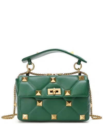 Tiffany & Fred Paris Quilted & Studded Leather Messenger Bag