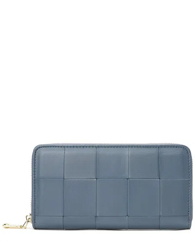 Tiffany & Fred Paris Top-grain Woven Leather Wallet