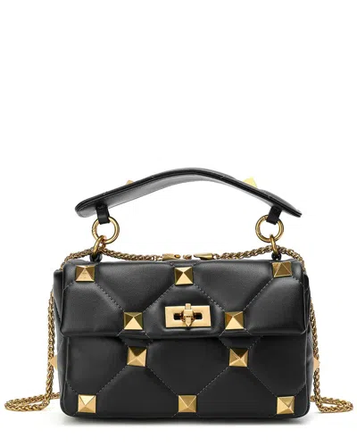 Tiffany & Fred Paris Quilted & Studded Leather Messenger Bag