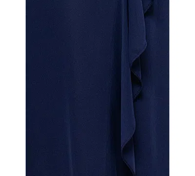 Xscape Women's Boat-neck Long Sheath Dress
