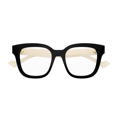 Gucci Gg0958o Linea Emblem Eyeglasses In Black