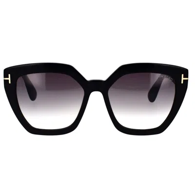 Tom Ford Phoebe Square-frame Sunglasses In Black