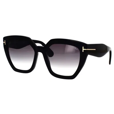 Tom Ford Phoebe Square-frame Sunglasses In Black
