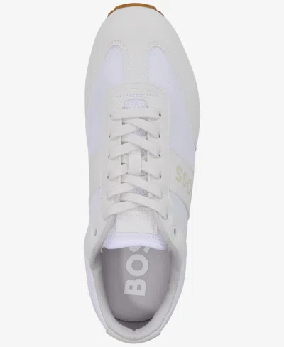 Hugo Boss Boss By  Men's Parkour Running Sneakers In White