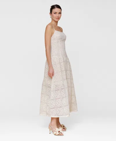 Avec Les Filles Women's Sleeveless Lace Maxi Dress