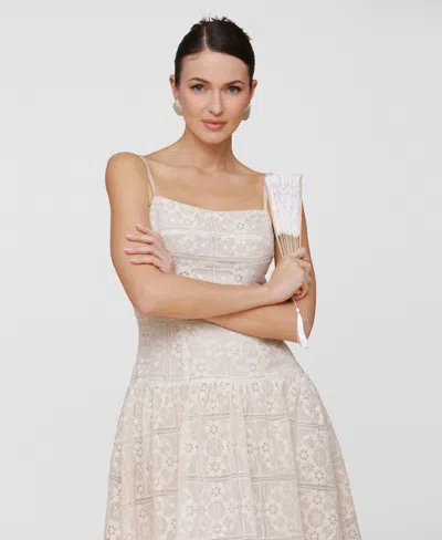 Avec Les Filles Women's Sleeveless Lace Maxi Dress